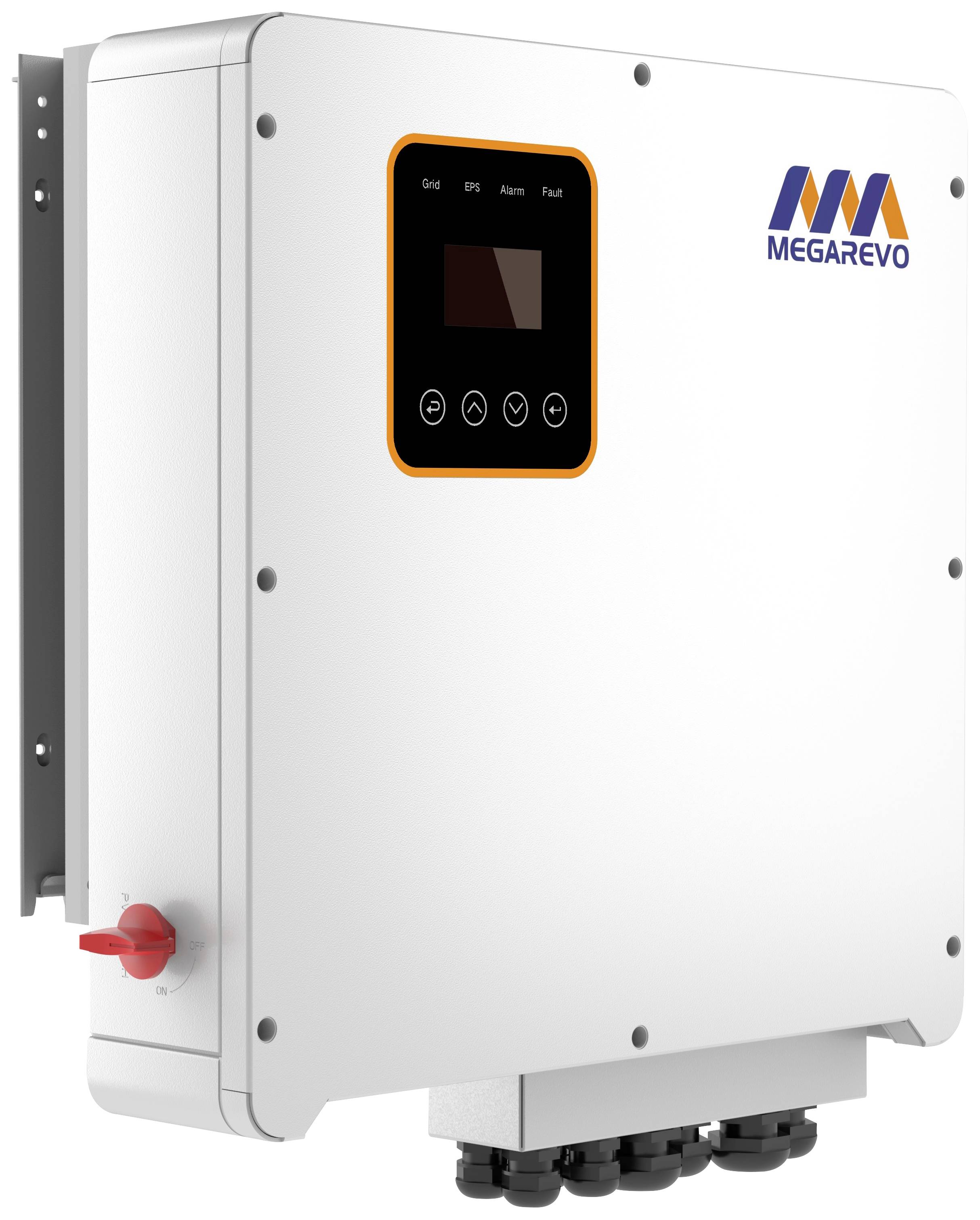 Megarevo Einspeisewechselrichter R10KH3 Dreiphasen ESS 10000W 550 V/DC - 230 V/AC integrierter Laderegler