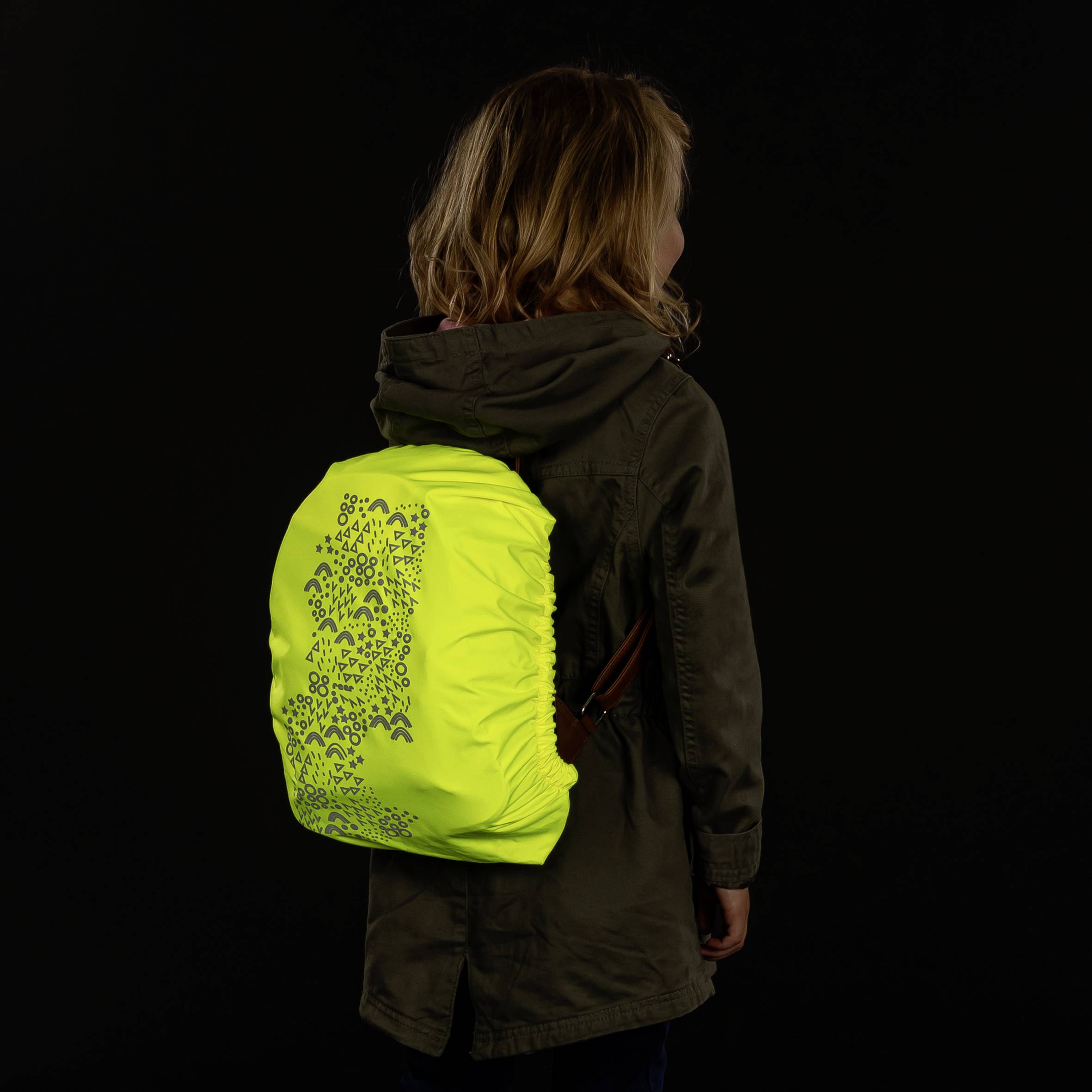 REER MyBuddyGuard 53225 Rucksack-Cover Fluoreszierendes Gelb/Grün