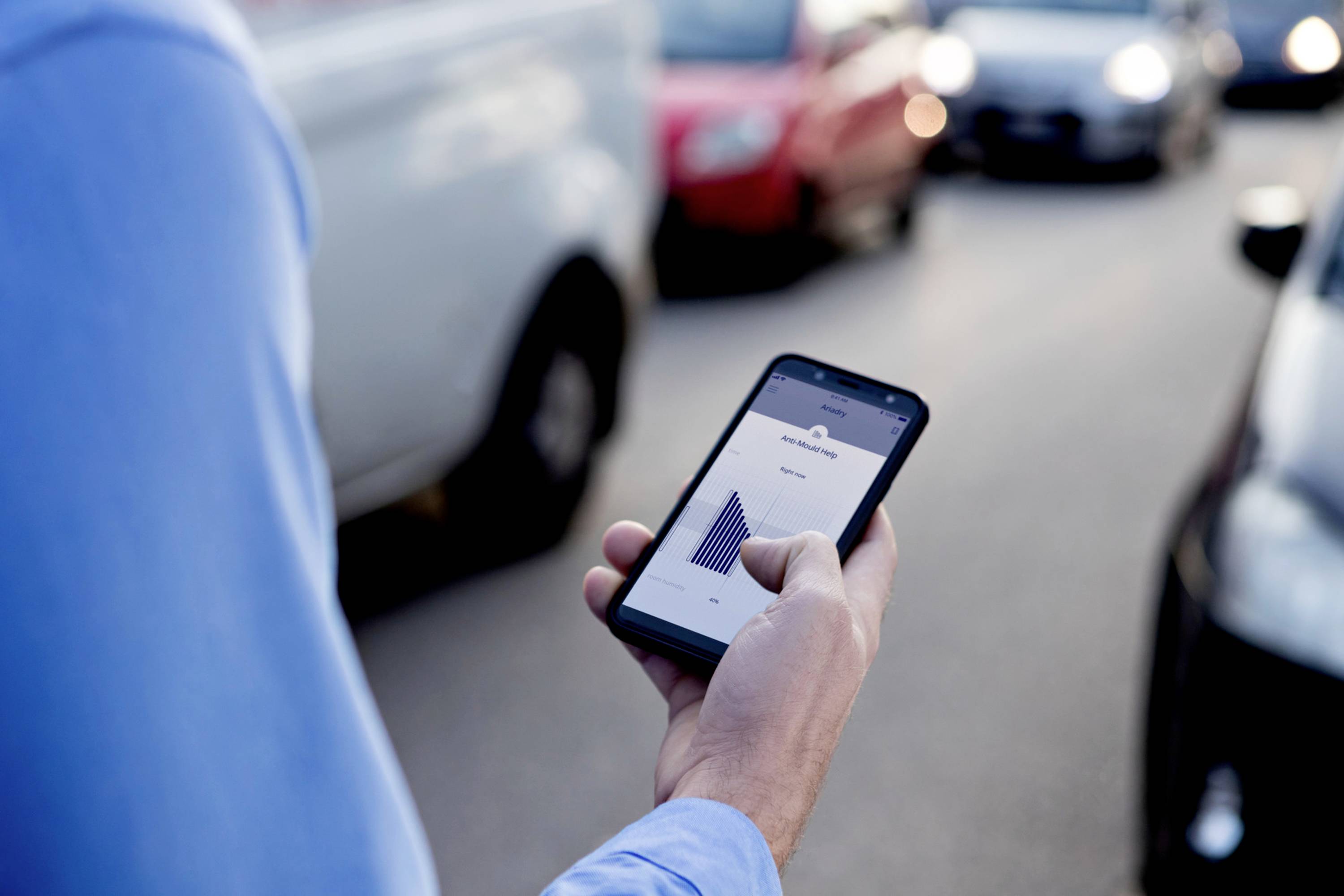 DeLonghi DDSX220 WFA Luftentfeuchter 90 m³ 490 W Grau