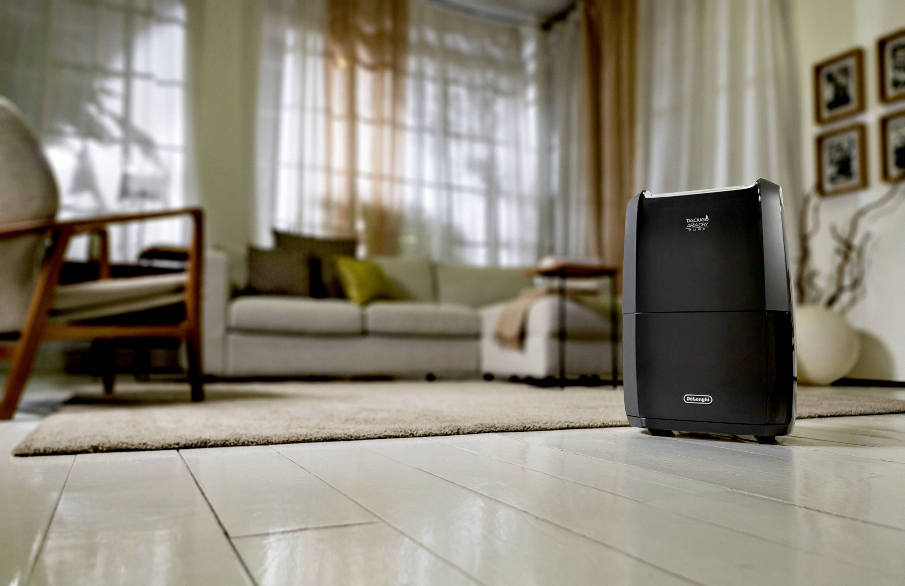 DeLonghi DDSX220 WFA Luftentfeuchter 90 m³ 490 W Grau