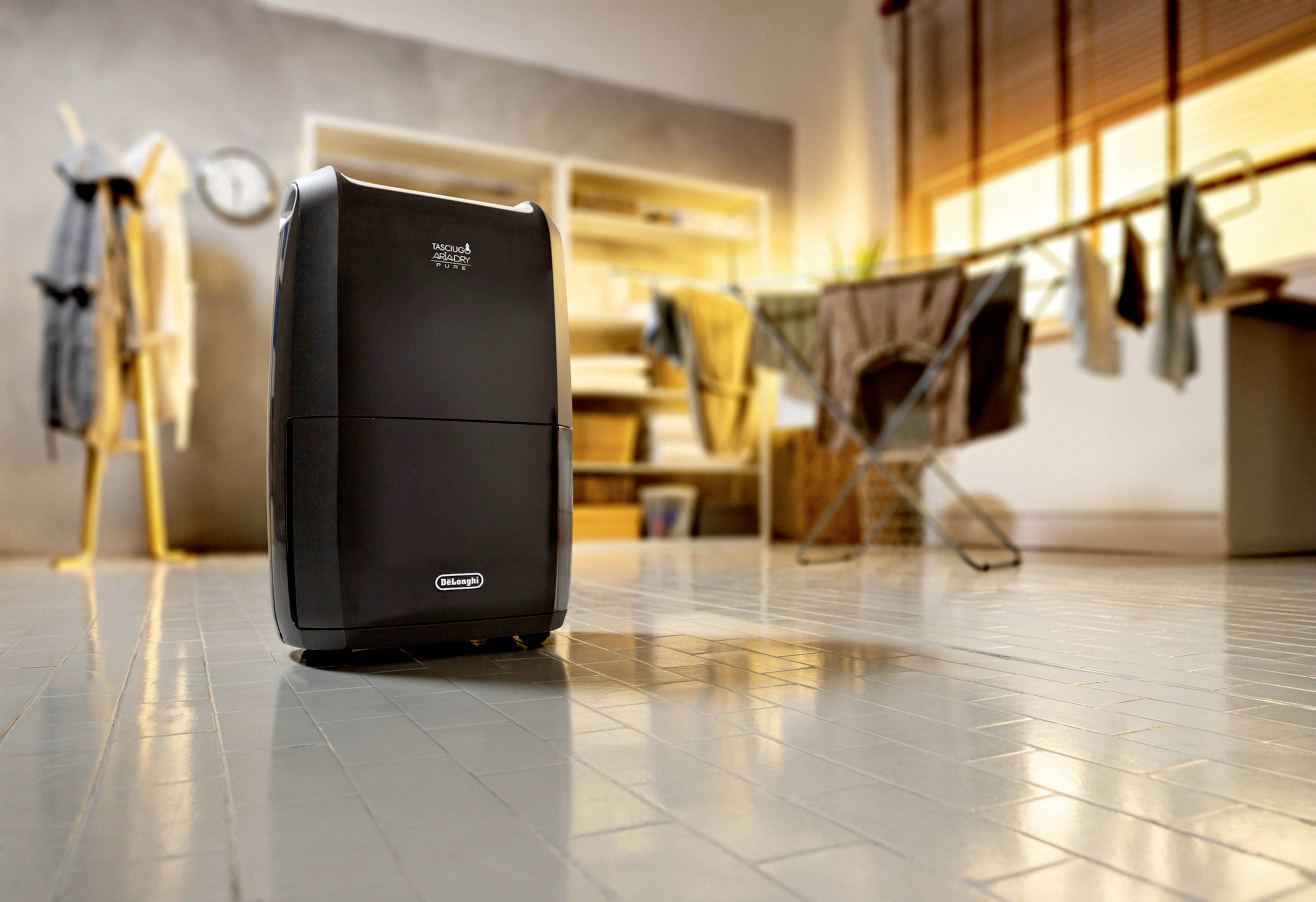 DeLonghi DDSX220 WFA Luftentfeuchter 90 m³ 490 W Grau