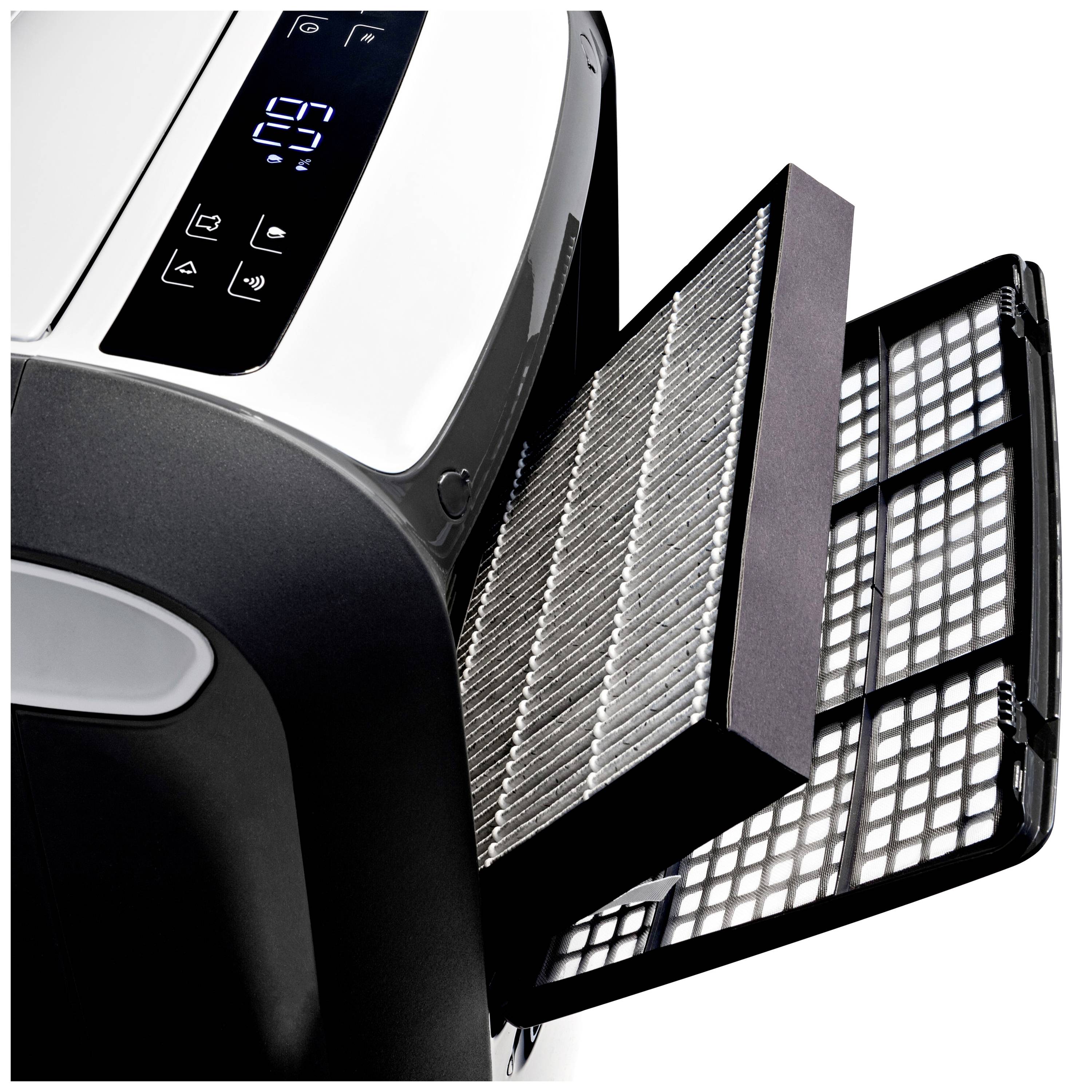 DeLonghi DDSX220 WFA Luftentfeuchter 90 m³ 490 W Grau