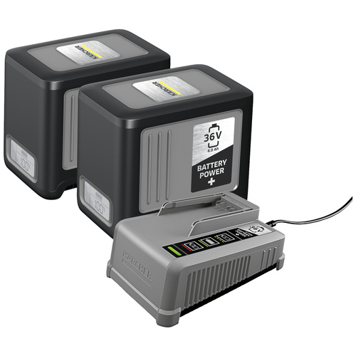 Kärcher Professional Starter Kit Battery Power+ 36/60 2.445-071.0 Werkzeug-Akku und Ladegerät 36V 6.0Ah Li-Ion