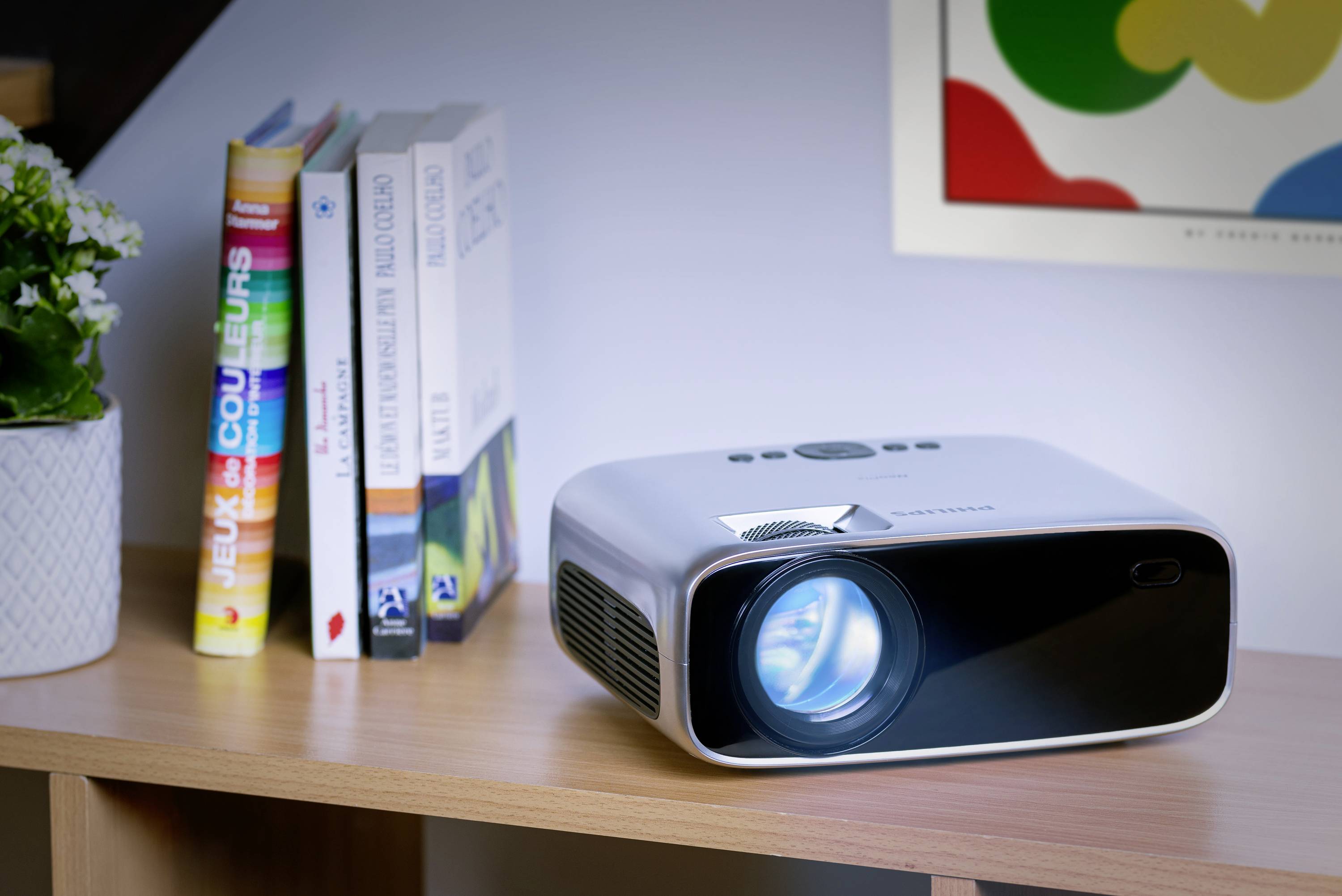 Philips Home Projector Beamer NeoPix Ultra One LCD 100 ANSI-Lumen 1920 x 1080 Full HD Full HD, Integrierter Lautsprecher, mit Fernbedienung, USB Typ