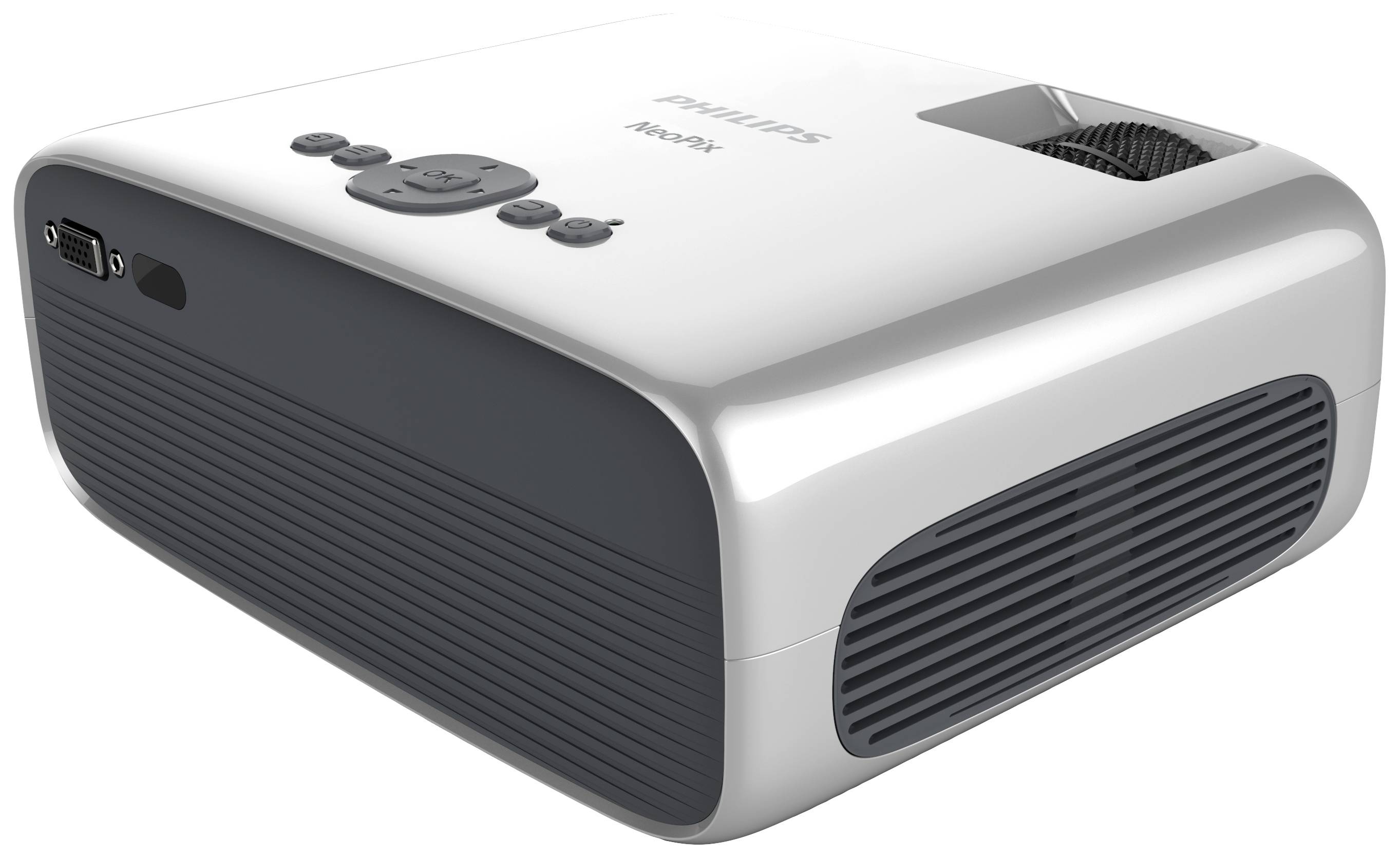 Philips Home Projector Beamer NeoPix Ultra One LCD 100 ANSI-Lumen 1920 x 1080 Full HD Full HD, Integrierter Lautsprecher, mit Fernbedienung, USB Typ