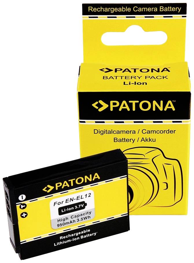 Patona Kamera-Akku ersetzt Original-Akku (Kamera) EN-EL12 3.7 V 950 mAh