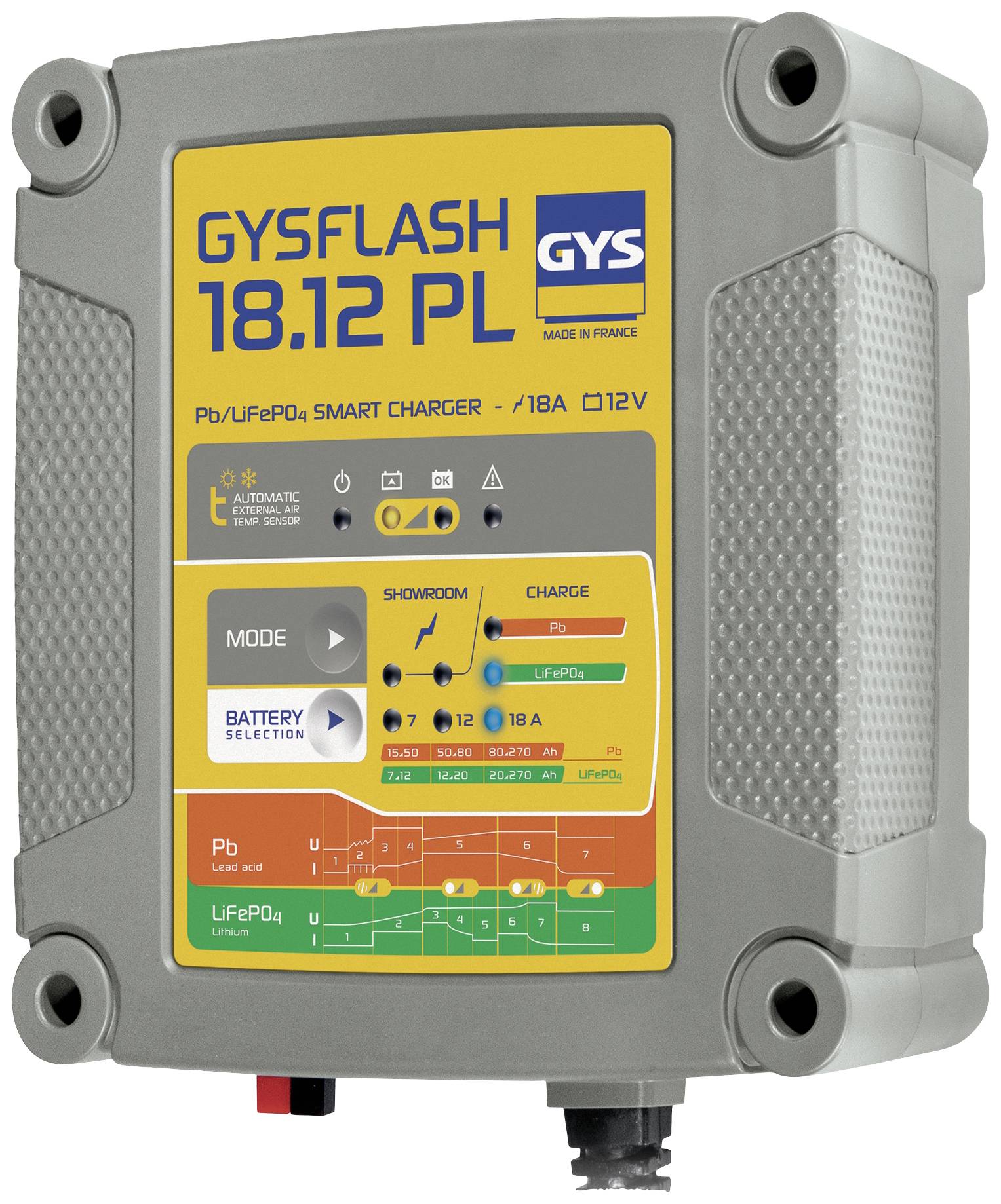 GYS GYSFLASH 18.12 PL 026926 Automatikladegerät 12V 18A