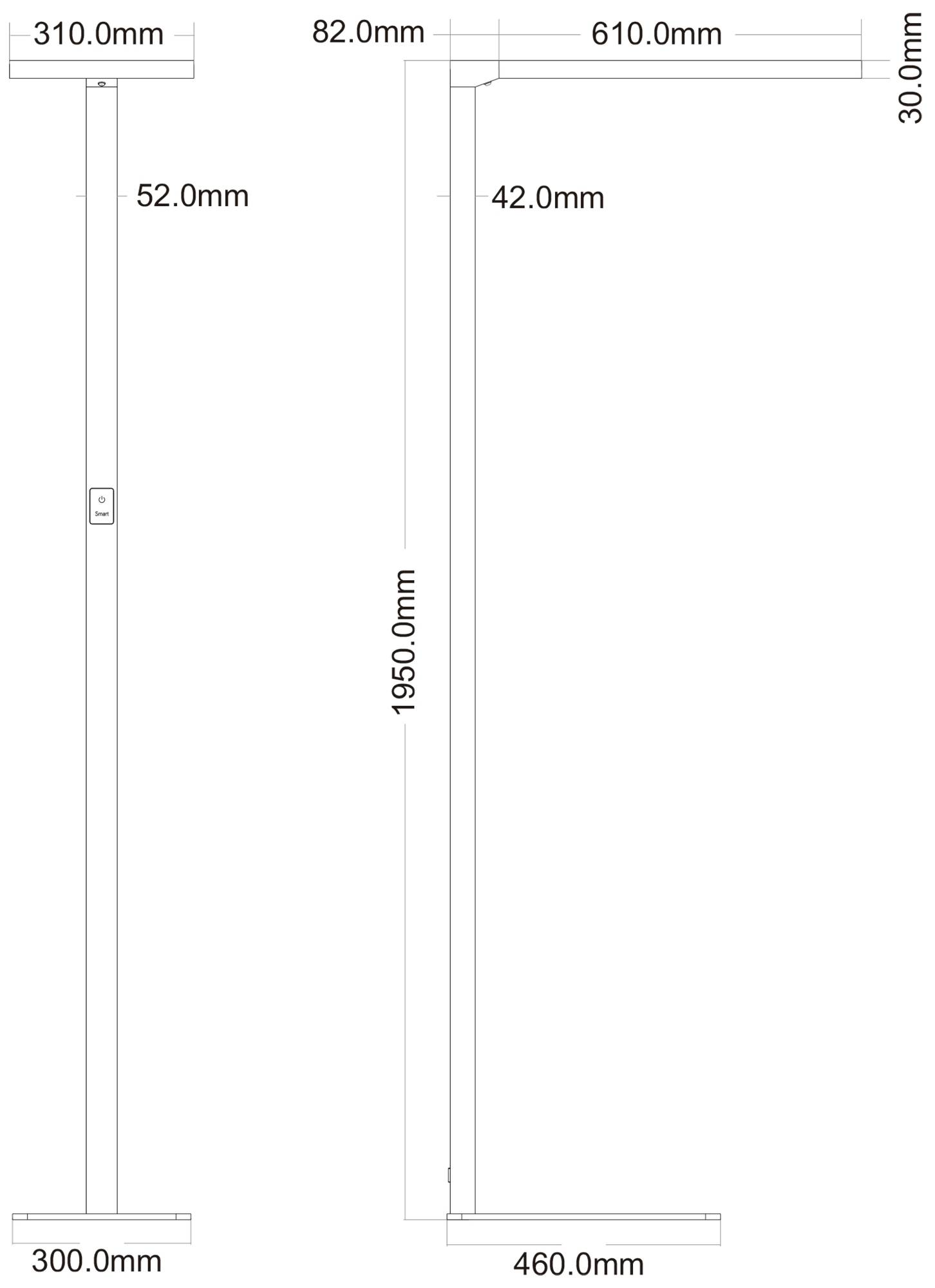 Deko Light Office One Motion 343032 LED-Standleuchte SMD LED LED fest eingebaut 80W EEK: F (A - G) Weißaluminium (RAL 9006)