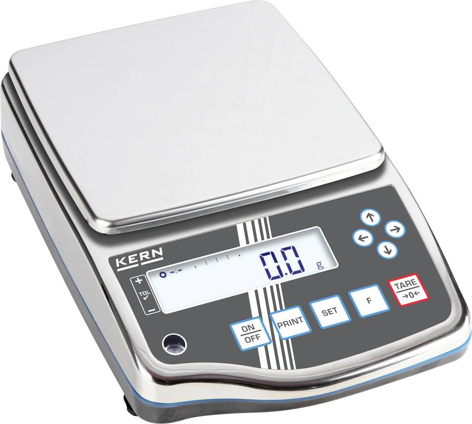 Kern PWS 8000-1 Präzisionswaage Wägebereich (max.) 8.2kg Ablesbarkeit 0.1g über Steckernetzteil Silber, Schwarz