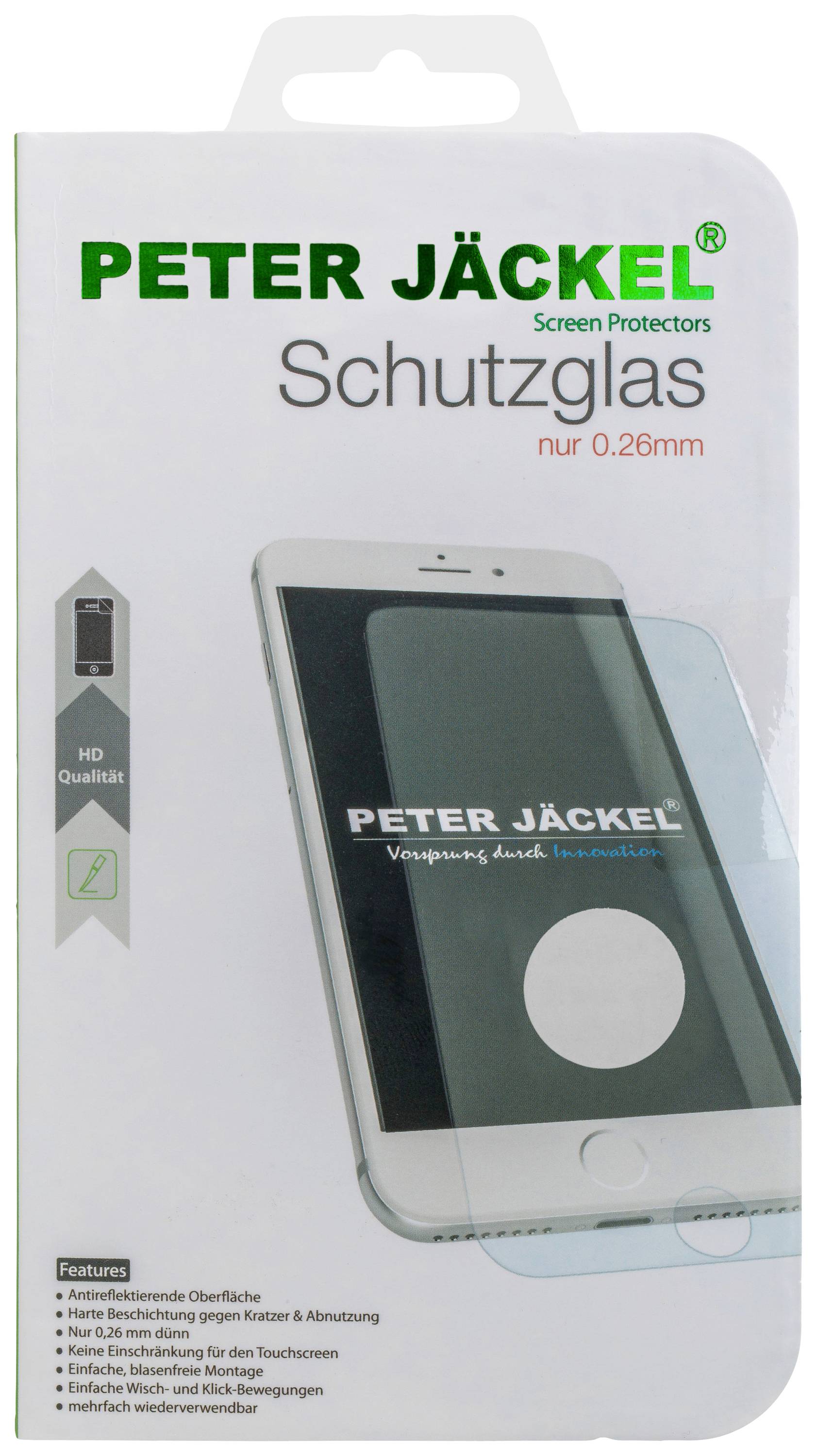 Peter Jäckel HD Glass Protector Displayschutzglas 1 St. Anti-Fingerprint, kratzfest 20515
