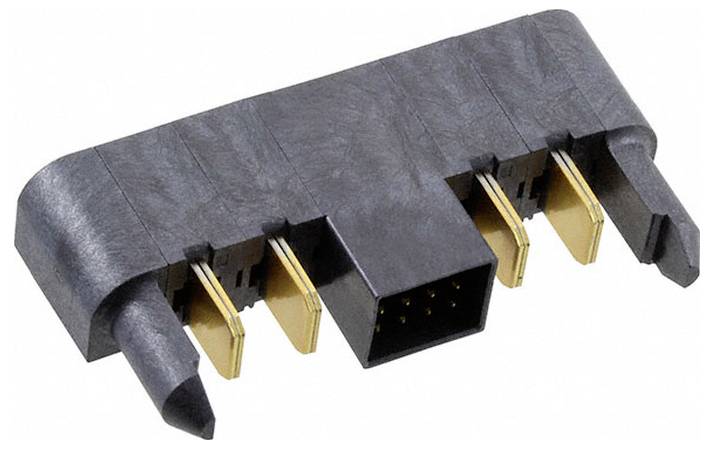 ATX-Stromverbinder-Adapter mit mehreren vergoldeten Stiften und schwarzem Kunststoffgehäuse, wird zum Verbinden von Komponenten in einem Computer verwendet.