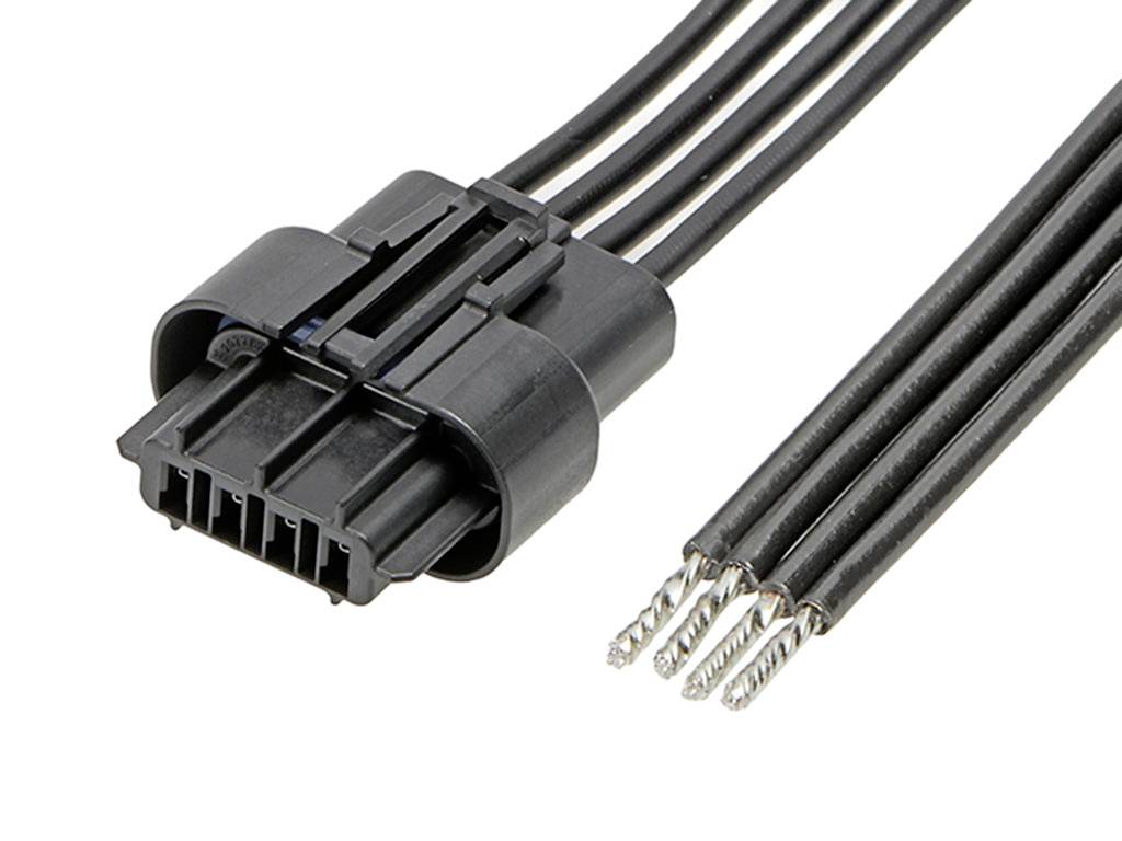 Molex Buchsengehäuse-Kabel Polzahl Gesamt 4 Rastermaß: 3.60mm 2166211042