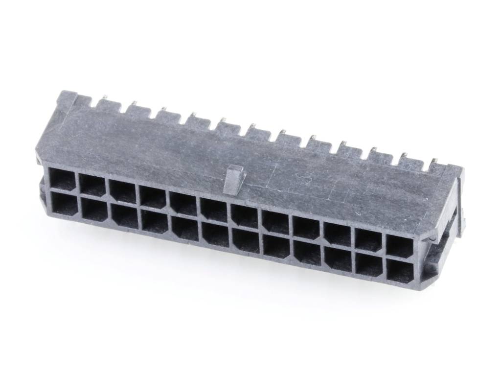 Molex Einbau-Stiftleiste (Standard) Polzahl Gesamt 24 Rastermaß: 3.00mm 430452422 Tray