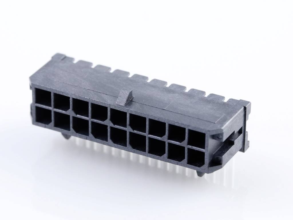 Molex Einbau-Stiftleiste (Standard) Polzahl Gesamt 18 Rastermaß: 3.00mm 430451802 Tray