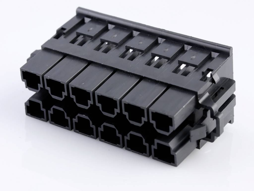 Molex Buchsengehäuse-Kabel Polzahl Gesamt 12 Rastermaß: 10.00mm 439141104 Bulk