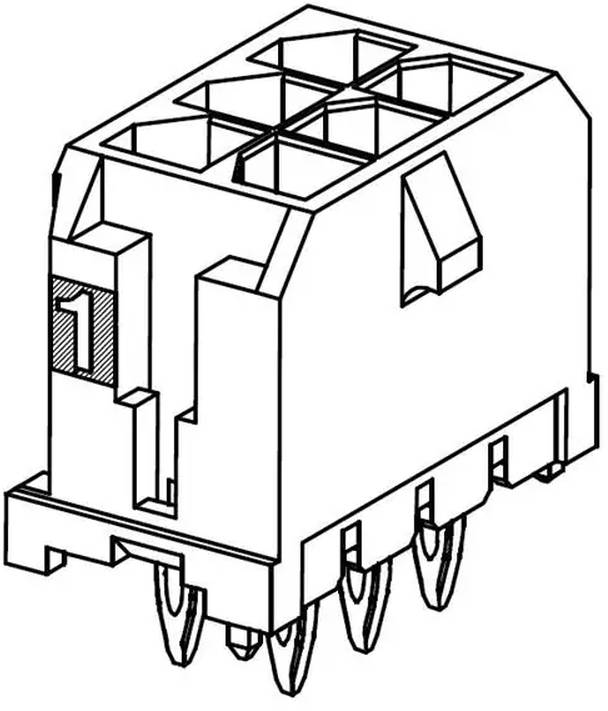 Molex Einbau-Stiftleiste (Standard) Polzahl Gesamt 14 449146402 Tray