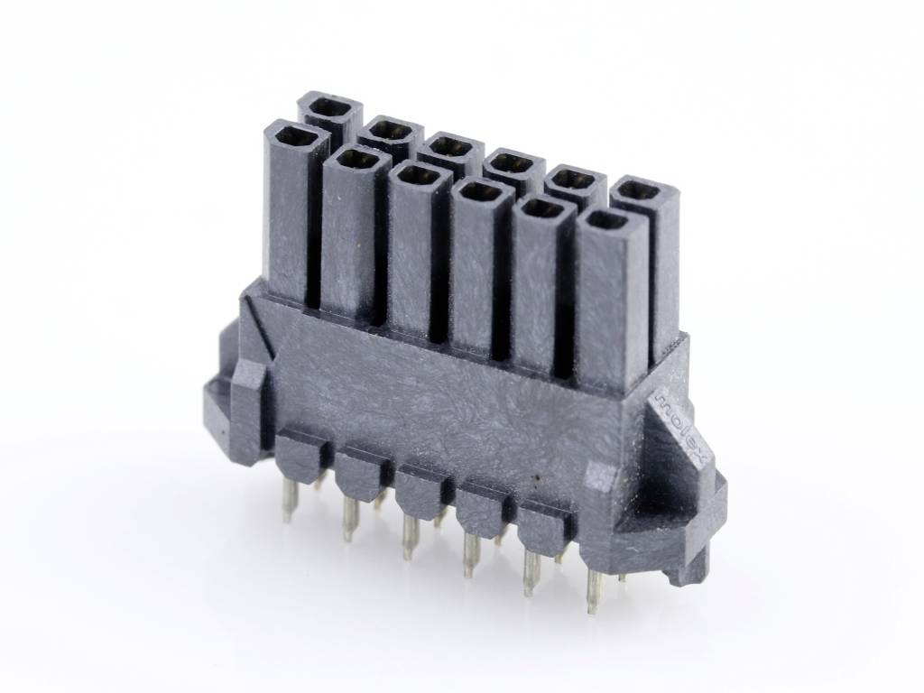 Molex Einbau-Stiftleiste (Standard) Polzahl Gesamt 12 447691201 Tray