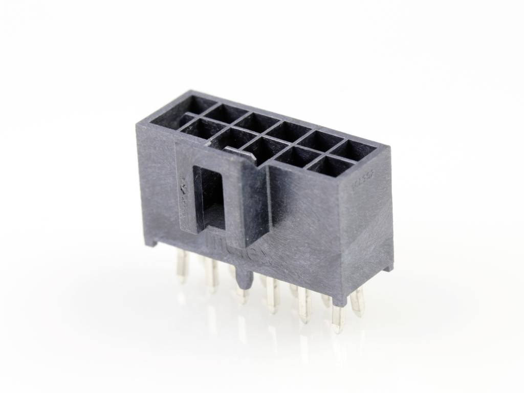 Molex Einbau-Buchsenleiste (Standard) Polzahl Gesamt 12 Rastermaß: 2.50mm 1053101212 Tray