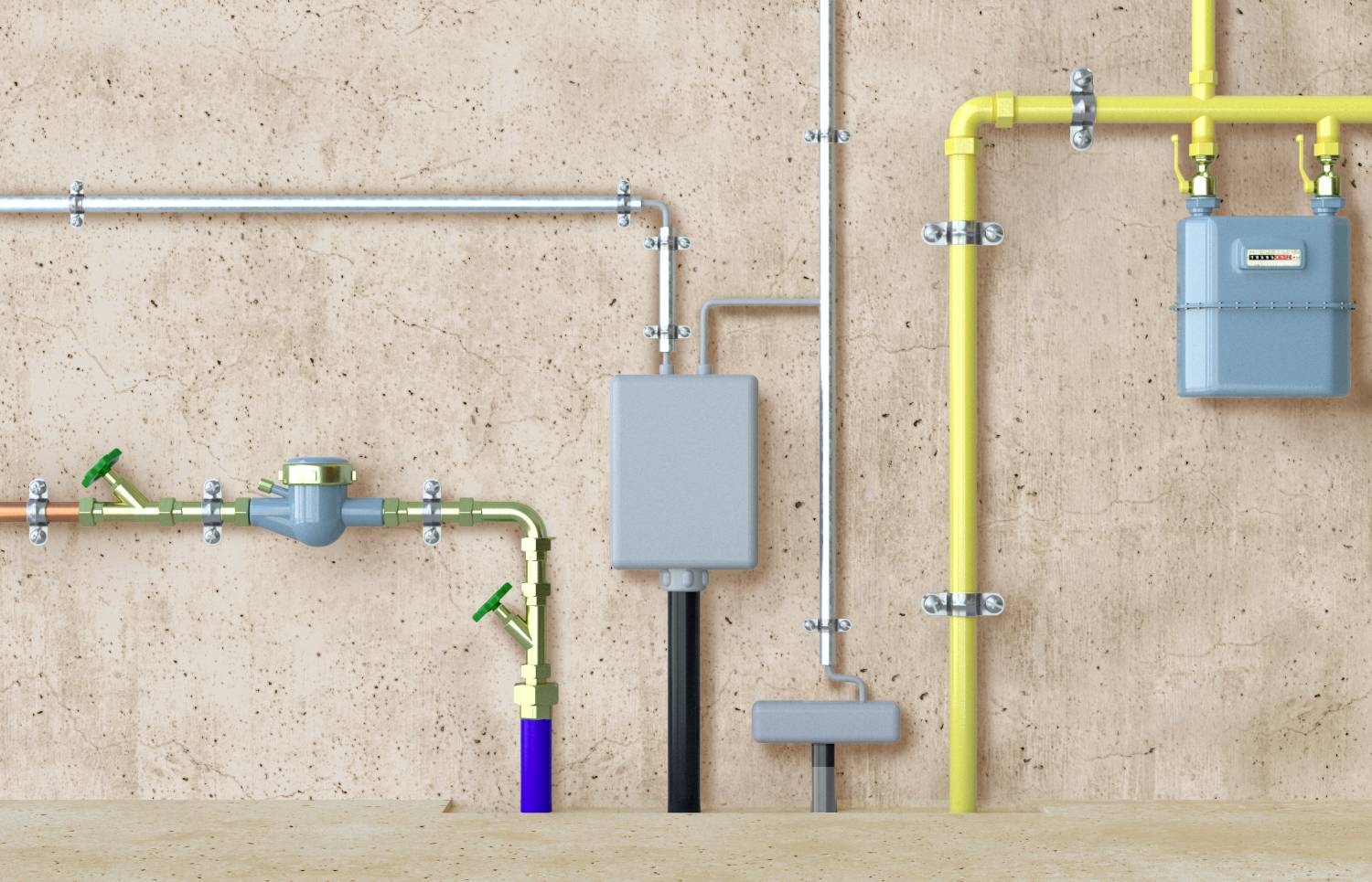 Fischer 545772 Rohrschelle Schraubabstandsschelle Metall doppel AMD 10-12 25St.