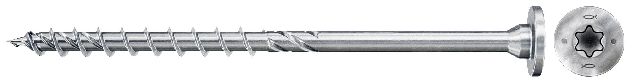 Fischer 561785 PowerFast II Senk-Holzschraube 6mm 120mm Innenvielzahn Stahl galvanisch verzinkt 100St.