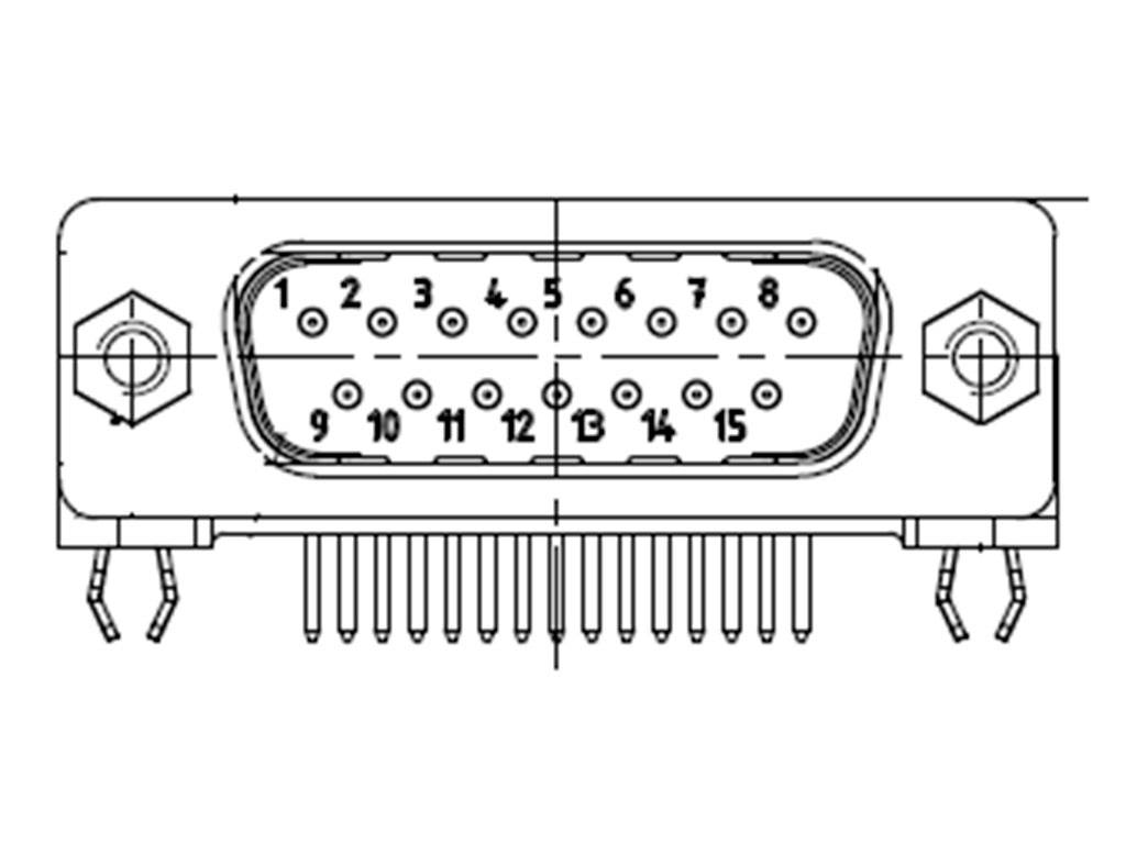 Molex 1731091909 D-SUB Steckverbinder Polzahl: 37 Lötpins 1St.