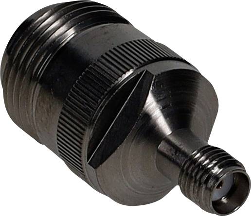 Ein metallischer Adapter mit Gewinde und konischer Spitze, der zum Verbinden von Kabeln in elektronischen Geräten verwendet wird.