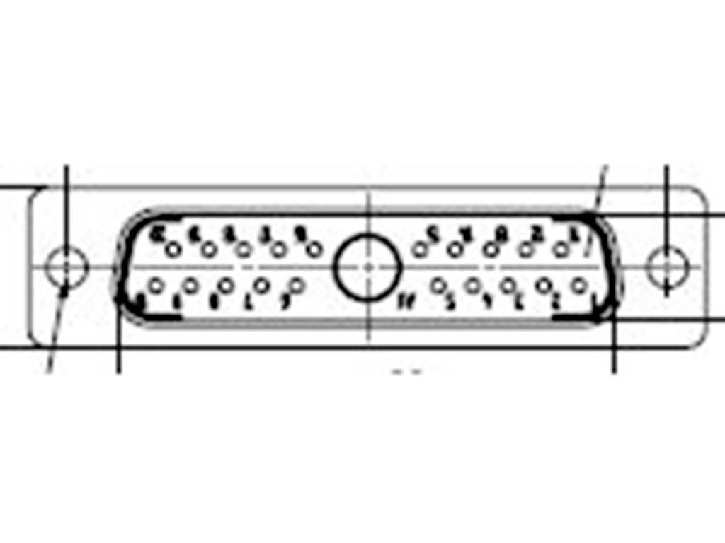 Molex 1727040021 D-SUB Steckverbinder Polzahl: 21 Lötkelch Box
