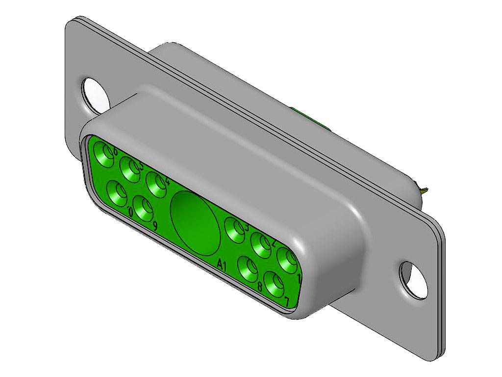 Molex 1731070103 D-SUB Steckverbinder Polzahl: 11 Lötkelch