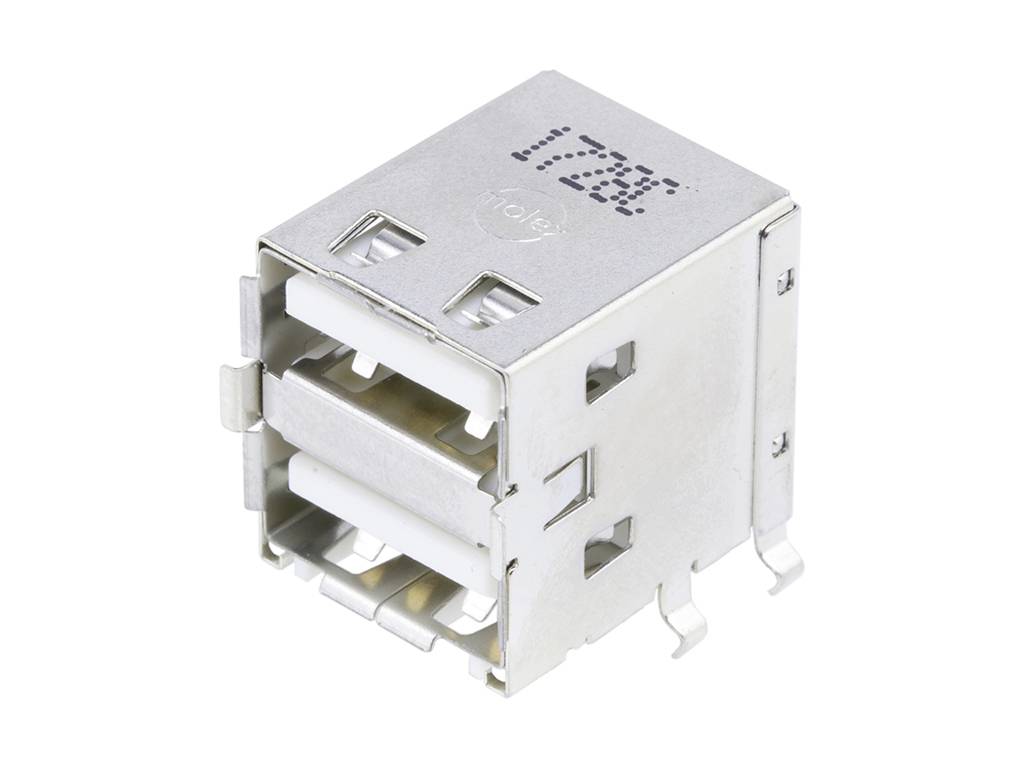 Molex 672984090 USB A R/A RCPT 2 POR 672984090 Inhalt