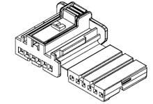 Molex Buchsengehäuse-Kabel Polzahl Gesamt 6 Rastermaß: 2.85mm 981930001 Bulk