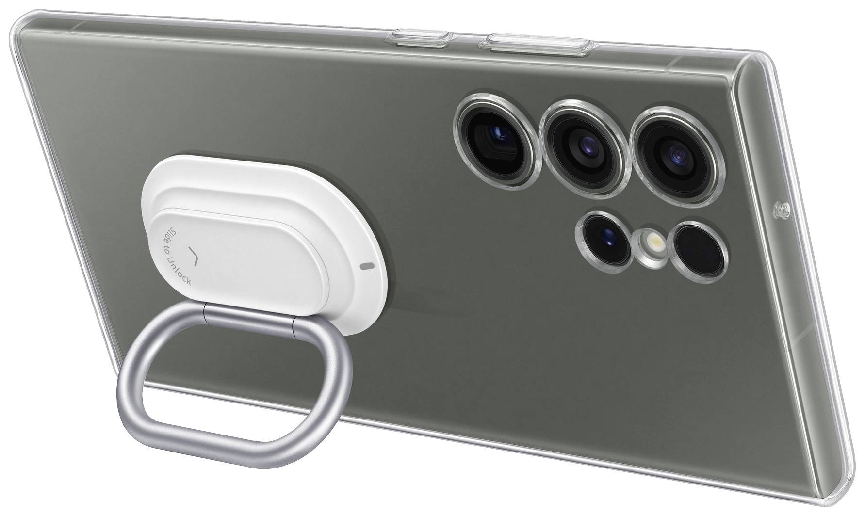 Samsung Clear Gadget Case Backcover Samsung Galaxy S23 Ultra Transparent Stoßfest, Standfunktion EF-XS918CTEGWW