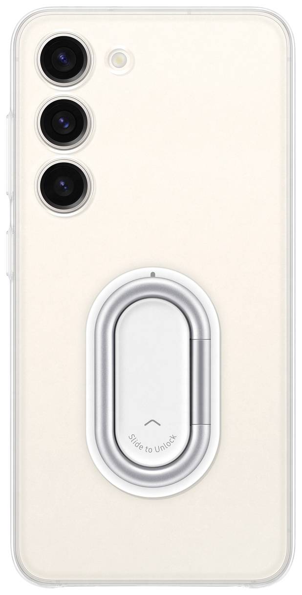 Samsung Clear Gadget Case Backcover Samsung Galaxy S23 Transparent Stoßfest, Standfunktion EF-XS911CTEGWW