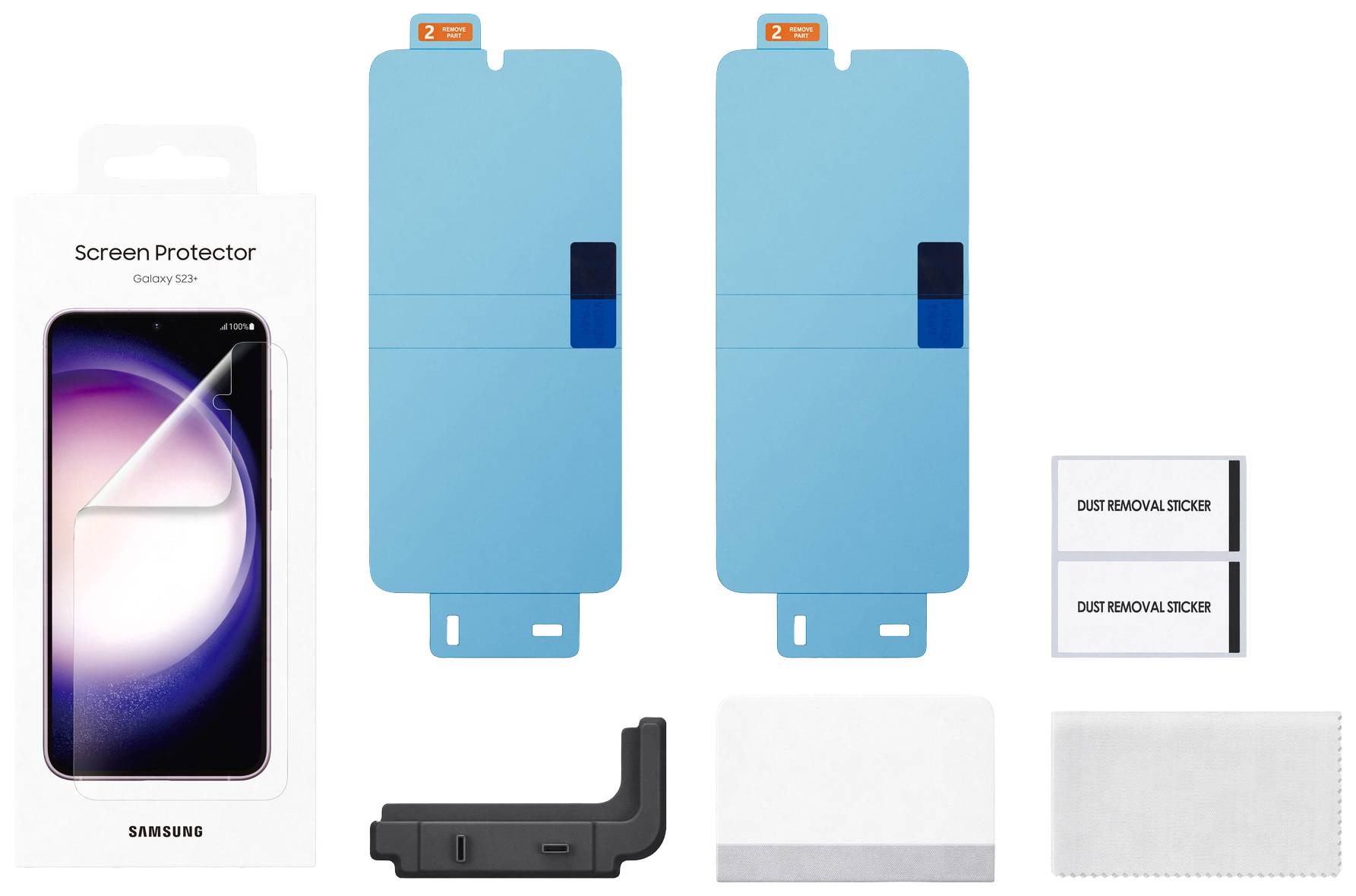 Samsung Screen Protector Displayschutzfolie 2 St. kratzfest, Anti-Fingerprint EF-US916CTEGWW