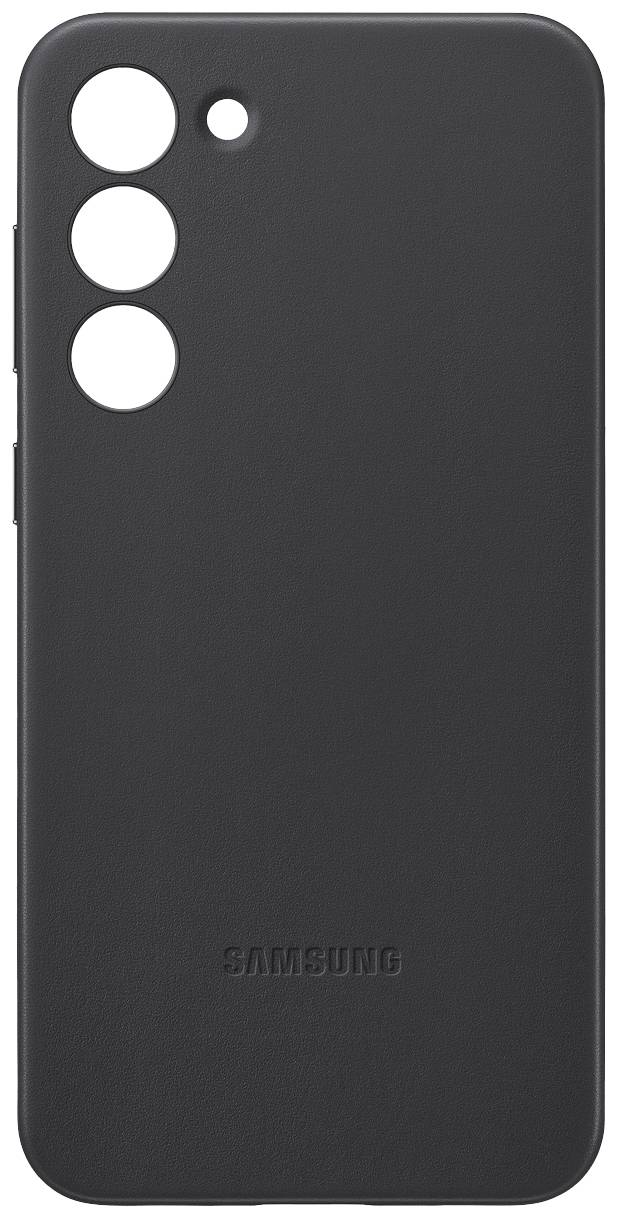 Samsung Leather Cover Backcover Samsung Galaxy S23+ Schwarz Stoßfest EF-VS916LBEGWW