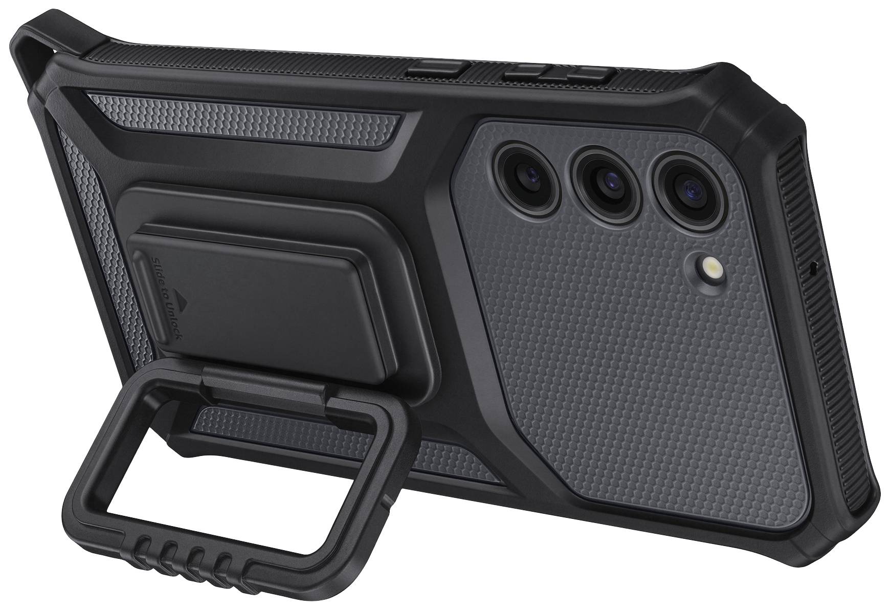 Samsung Rugged Gadget Case Backcover Samsung Galaxy S23+ Schwarz, Titan Stoßfest, Standfunktion EF-RS916CBEGWW