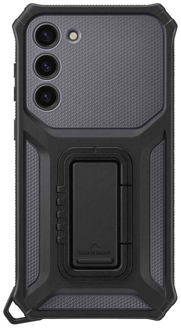 Samsung Rugged Gadget Case Backcover Samsung Galaxy S23+ Schwarz, Titan Stoßfest, Standfunktion EF-RS916CBEGWW