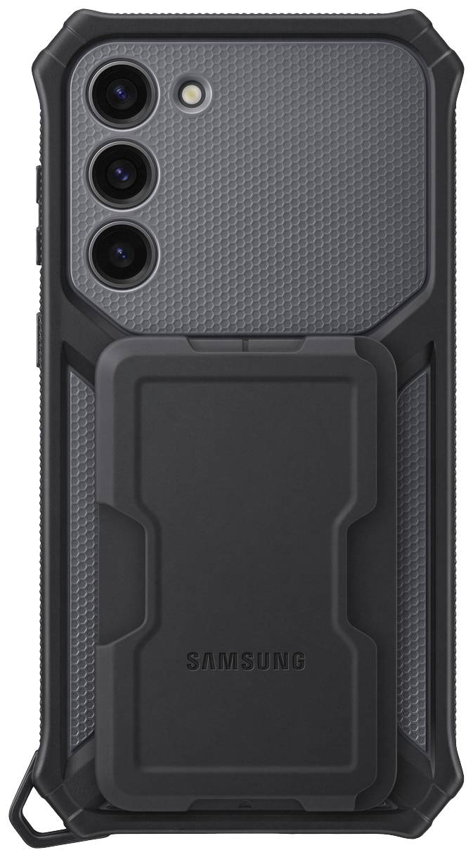 Samsung Rugged Gadget Case Backcover Samsung Galaxy S23+ Schwarz, Titan Stoßfest, Standfunktion EF-RS916CBEGWW