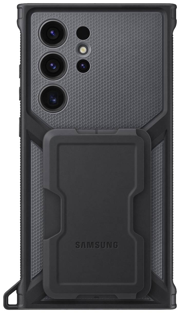 Samsung Rugged Gadget Case Backcover Samsung Galaxy S23 Ultra Schwarz, Titan Stoßfest, Standfunktion