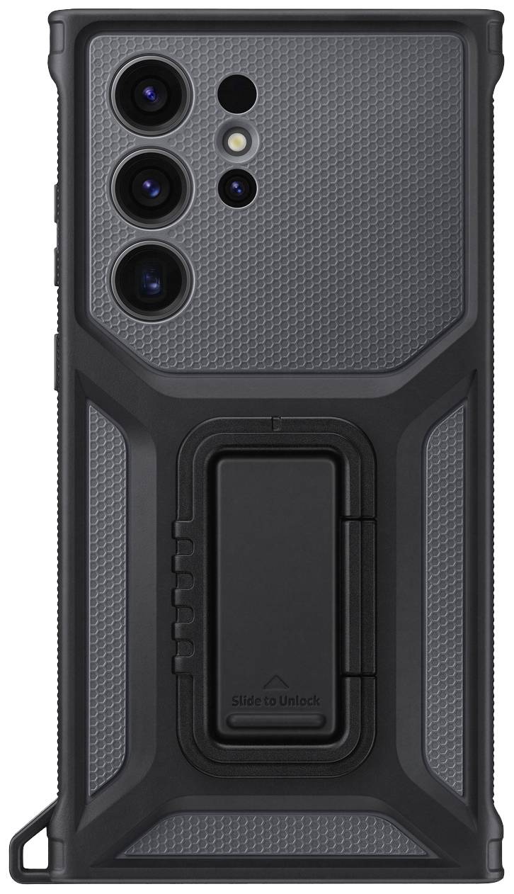 Samsung Rugged Gadget Case Backcover Samsung Galaxy S23 Ultra Schwarz, Titan Stoßfest, Standfunktion