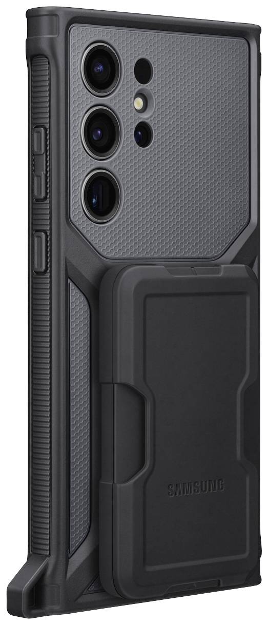 Samsung Rugged Gadget Case Backcover Samsung Galaxy S23 Ultra Schwarz, Titan Stoßfest, Standfunktion