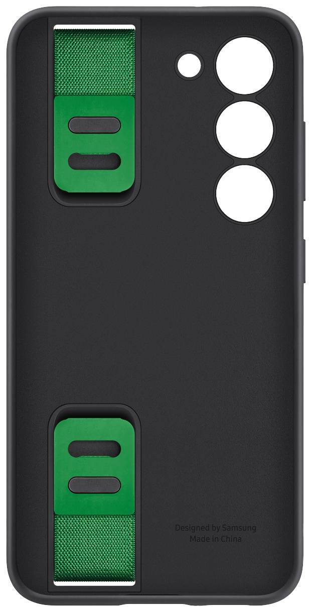 Samsung Silicone Grip Case S23-Serie Backcover Samsung Galaxy S23 Schwarz Stoßfest EF-GS911TBEGWW