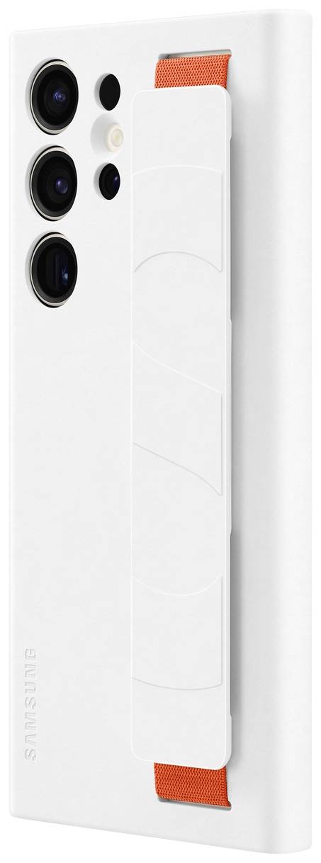 Samsung Silicone Grip Case S23-Serie Backcover Samsung Galaxy S23 Ultra Weiß Stoßfest EF-GS918TWEGWW