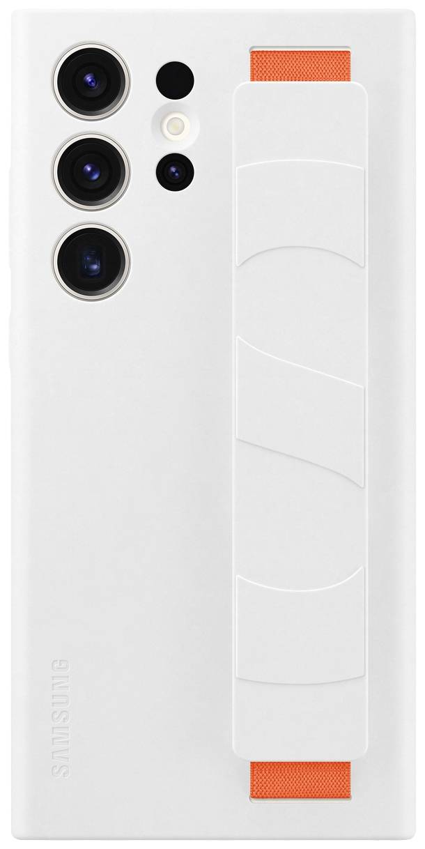 Samsung Silicone Grip Case S23-Serie Backcover Samsung Galaxy S23 Ultra Weiß Stoßfest EF-GS918TWEGWW