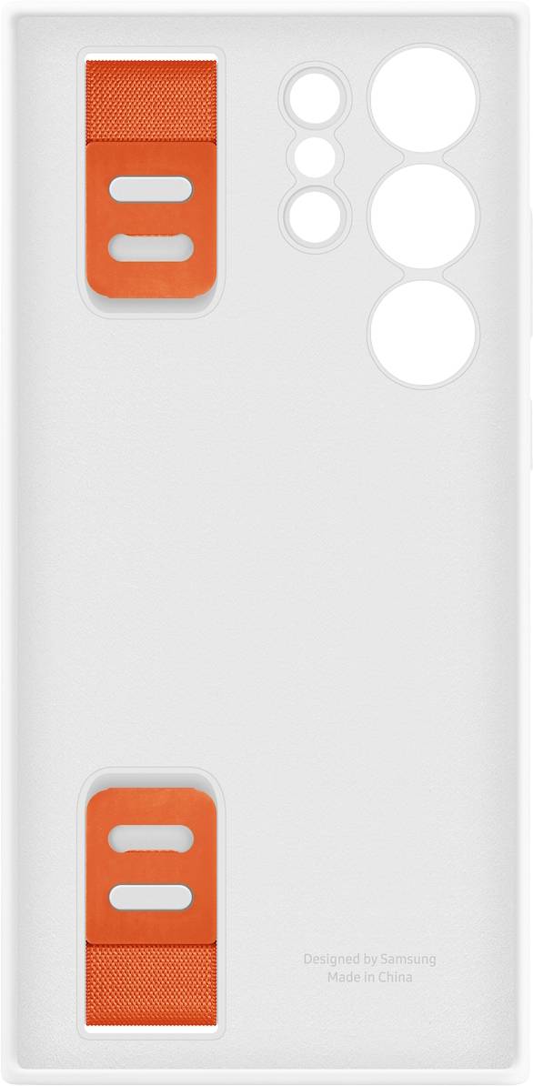 Samsung Silicone Grip Case S23-Serie Backcover Samsung Galaxy S23 Ultra Weiß Stoßfest EF-GS918TWEGWW