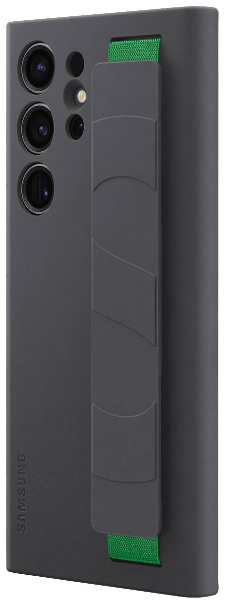 Samsung Silicone Grip Case S23-Serie Backcover Samsung Galaxy S23 Ultra Schwarz Stoßfest EF-GS918TBEGWW