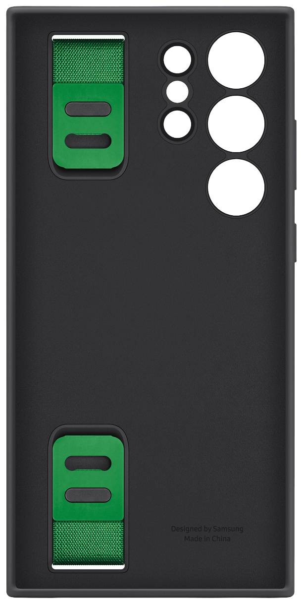 Samsung Silicone Grip Case S23-Serie Backcover Samsung Galaxy S23 Ultra Schwarz Stoßfest EF-GS918TBEGWW