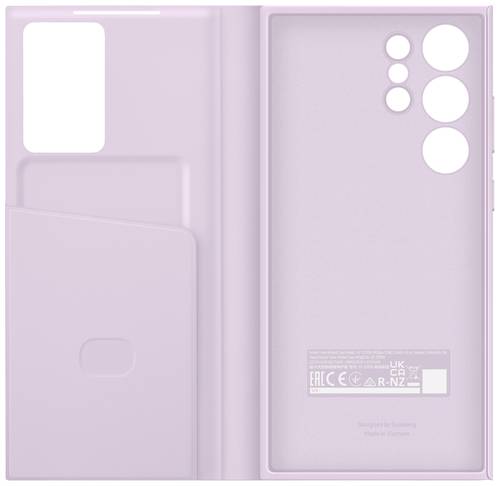 Samsung Smart View Wallet Case Flip Case Galaxy S23 Ultra Lavendel Stoßfest