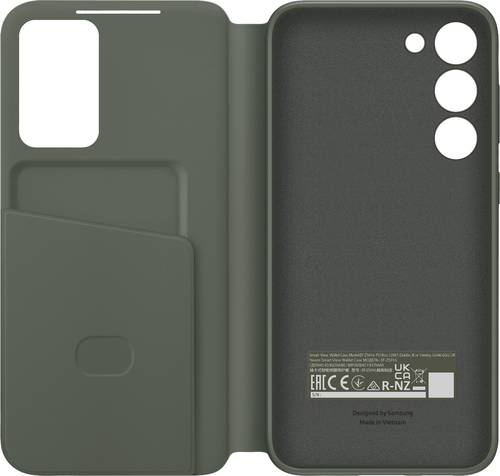 Samsung Smart View Wallet Case Flip Case Galaxy S23+ Grün Stoßfest
