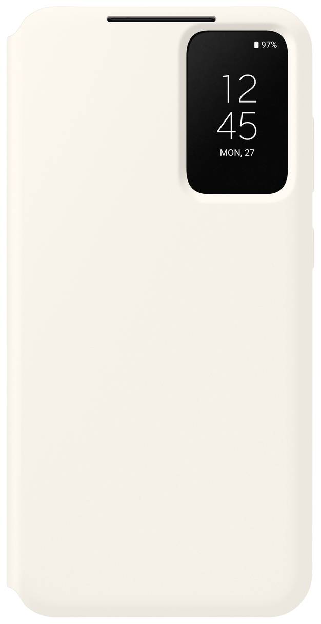 Samsung Smart View Wallet Case Flip Case Samsung Galaxy S23+ Cream Stoßfest
