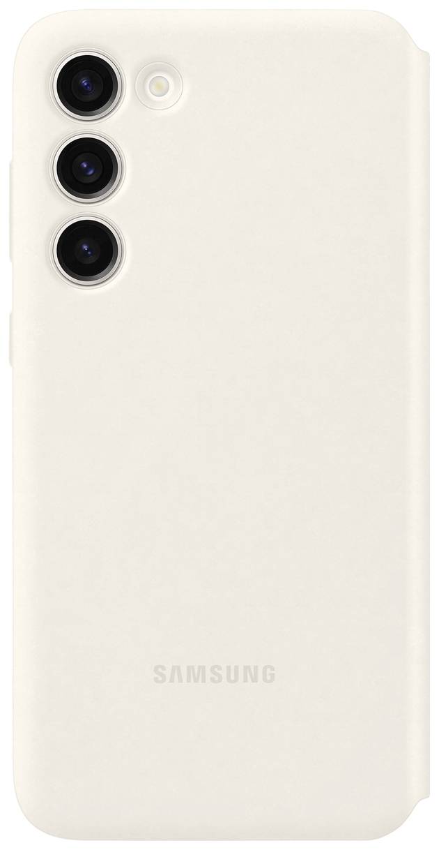 Samsung Smart View Wallet Case Flip Case Samsung Galaxy S23+ Cream Stoßfest
